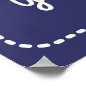 座席のサイン結婚を取る ポスター (角)