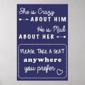 座席のサイン結婚を取る ポスター (正面)