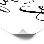 座席のサイン結婚を見つける フォトプリント            (角)