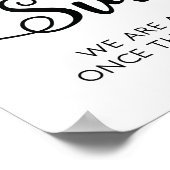 座席のサイン結婚を選ぶ |書モダン道 ポスター (角)