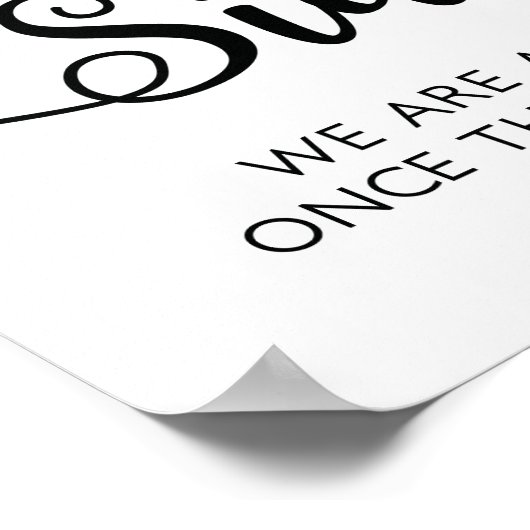 座席のサイン結婚を選ぶ |書モダン道 ポスター (角)