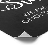 座席のサイン結婚を選ぶ |書モダン道 ポスター (角)