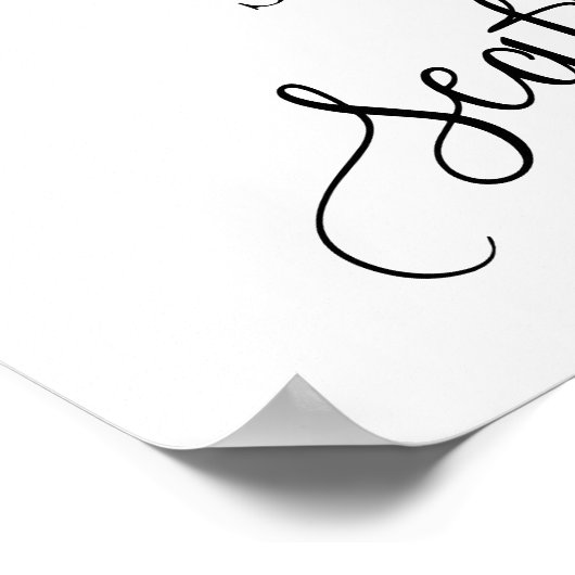 座席の両側のセレモニー結婚ムブルーのサインを選ぶ ポスター (角)