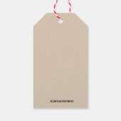 座席の予約されたラベルの愛情の記憶 ギフトタグ (裏面)