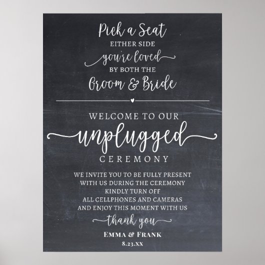 座席の取り外し式の標識を選ぶ ポスター (正面)