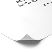 座席の取り外し式の標識を選ぶ ポスター (角)