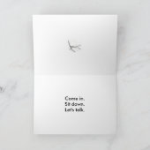 座席の挨拶 シーズンカード (内部)