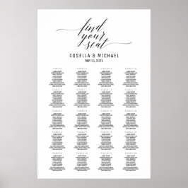 座席の検索 – 結婚のテーブル座席表 ポスター