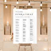 座席の白いアルファベットの座席を見つける アクリルサイン