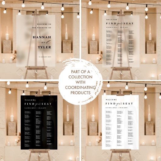 座席の白いアルファベットの座席を見つける アクリルサイン