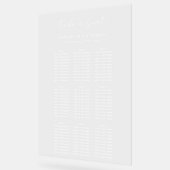 座席の白いスタイリッシュ座席結婚表を取る アクリルサイン (傾斜)