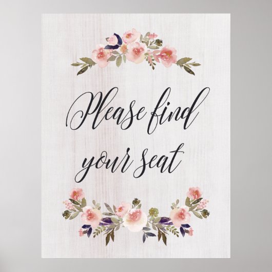 座席の看板ポスターを見つけなさい ポスター (正面)