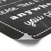 座席の看板結婚を取る ポスター (角)