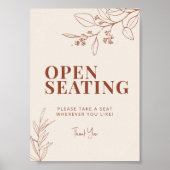 座席の結婚看板を開く ポスター (正面)