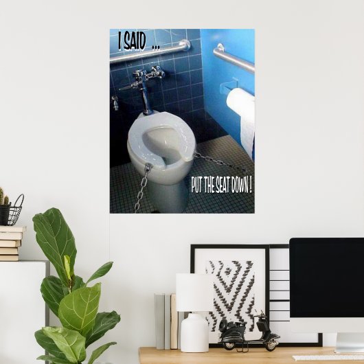 座席を下ろす ポスター (ホームオフィス)