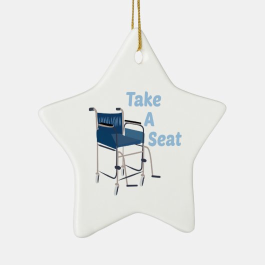 座席を取って下さい セラミックオーナメント (右)