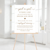 座席を左右の座席の白結婚色で選ぶ アクリルサイン