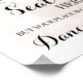 座席を探す秋の秋の結婚式標識 ポスター (角)