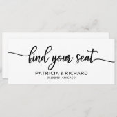 座席を探す ウェディング 席次表 タイトル カード (正面/裏面)
