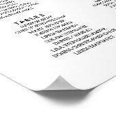 座席を見つける – 結婚の座席表 ポスター (角)