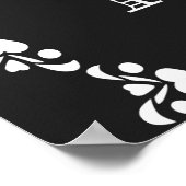 "座席を選ぶ"チャックボー結婚ドのプリント ポスター (角)