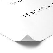 座席モダン表をアルファベット順に検索 ポスター (角)