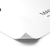 座席ヨーセルフ結婚の無料シーティングプランの看板 ポスター (角)