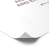 座席取り外し式のサインをメルロで選ぶ ポスター (角)