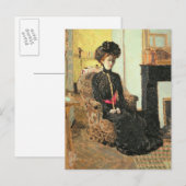 座席女性, 1901 ポストカード (正面/裏面)