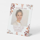 座席救の写真を予約結婚済み 台座サイン (正面)