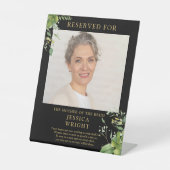 座席救の写真を予約結婚済み 台座サイン (正面)