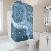 座席波の航空写真 シャワーカーテン (インサイチュ)