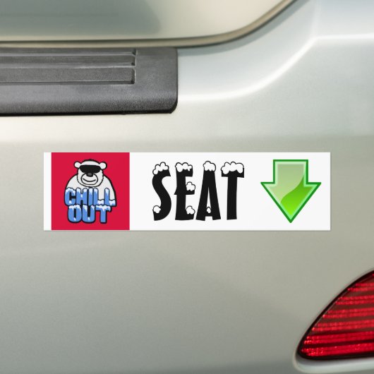 座席矢の印かステッカーまたは磁石冷やして下さい バンパーステッカー (車上)