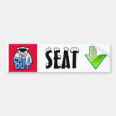 座席矢の印かステッカーまたは磁石冷やして下さい バンパーステッカー (正面)