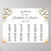 座席結婚図記号ポスター ポスター (正面)