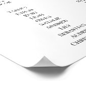 座席結婚図記号ポスター ポスター (角)