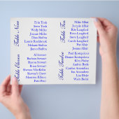 座席表のサンプル文字 チラシ (手)