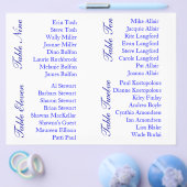 座席表のサンプル文字 チラシ (シングル)