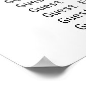 座席表のブライダル白を結婚検索 ポスター (角)