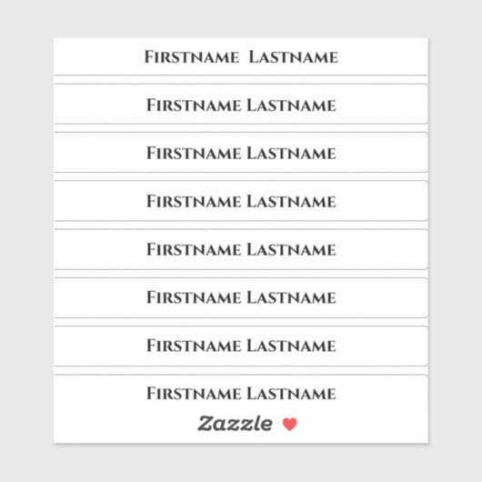 座席表の名前の追加 シール (シート)