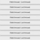 座席表の名前の追加 シール (正面)