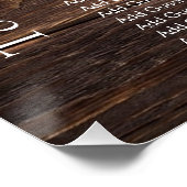 座席表の後素朴結婚楽しく ポスター (コーナー)