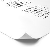 座席表の緑(アルファベットエレガント) ポスター (角)