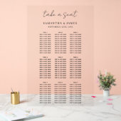 座席表をスタイリッシュ結婚取る アクリルサイン (ウェディング)