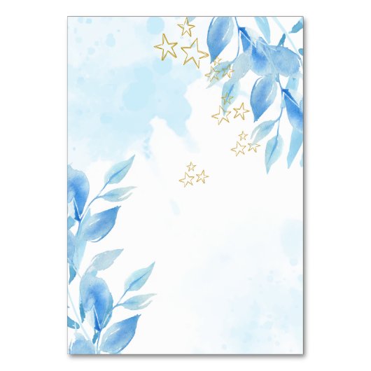 座席表を上に象の遠くに熱気球 テーブルナンバー (裏面)