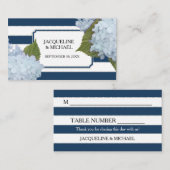 座席表イングリッシュブルーアジデンジャーシルバーグリッター プレイスカード (正面/裏面)