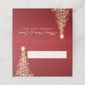 座席表エレガントクリ結婚スマス赤 プレイスカード (外部開封)