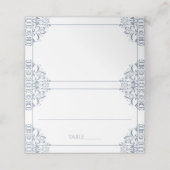 座席表エレガントテントカード – Nadine (Dusty Blue) プレイスカード (外部開封)