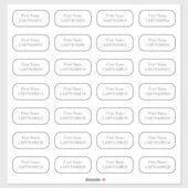 座席表ゲスト名x28個澄ん名 シール (シート)