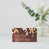 座席表ズパーソナライズされたコットンブランチオンダークウー プレイスカード (スタンド正面)